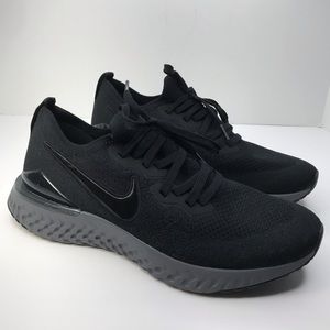 nike react infinity run flyknit triple black
